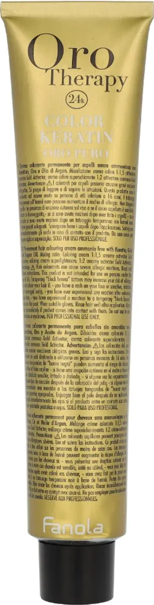 Fanola Orotherapy Permanent Haarkleur 4.14 Cocoa 100ml