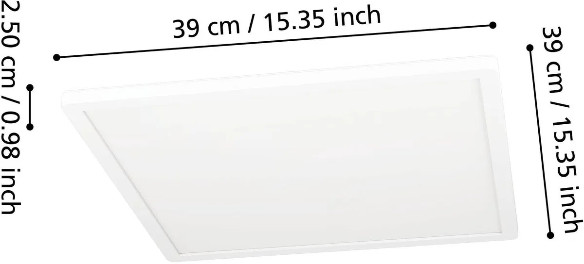 Eglo Minerario Plafondlamp LED 39cm - Wit