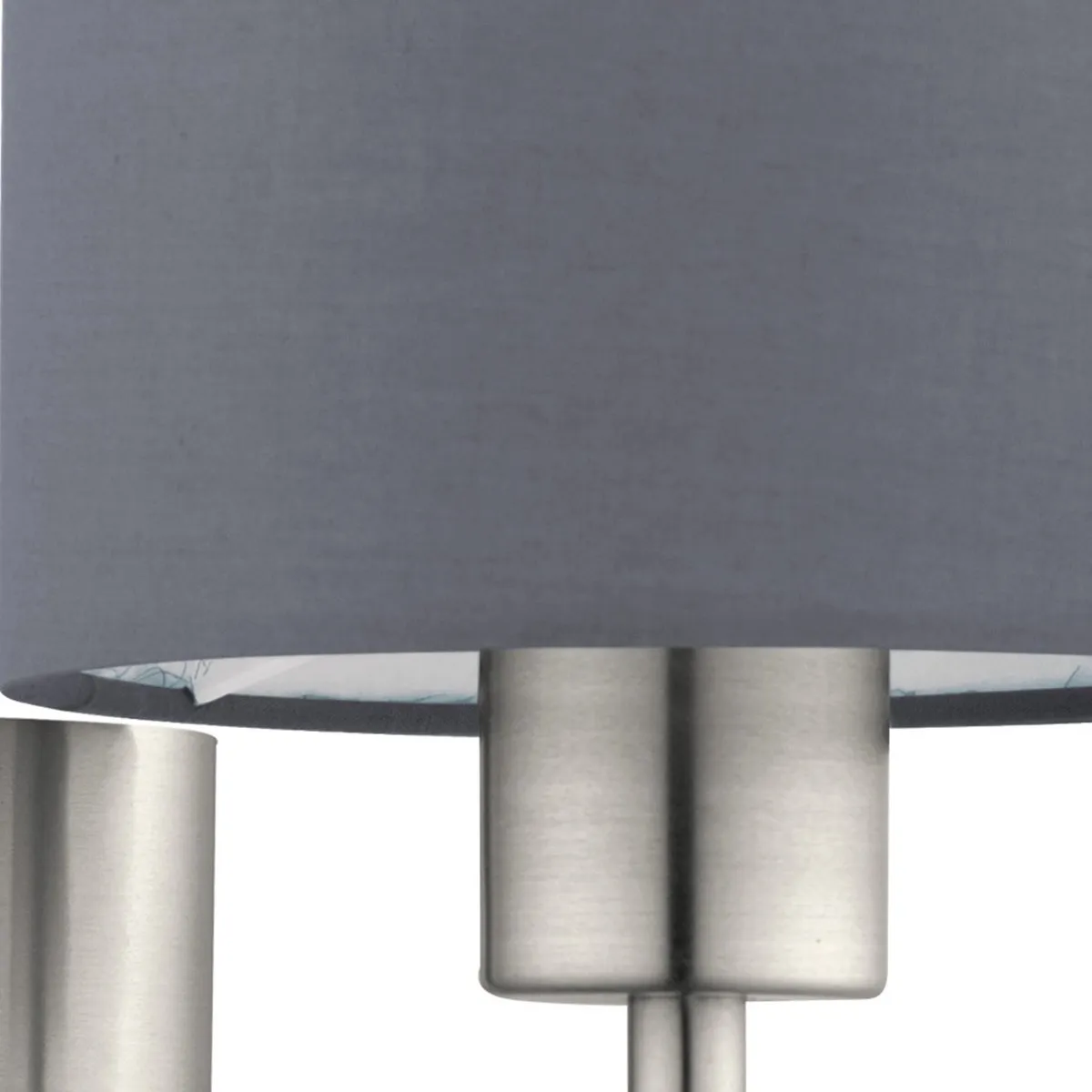 Eglo Pasteri Wandlamp 1 Licht - Nikkel-Mat Grijs