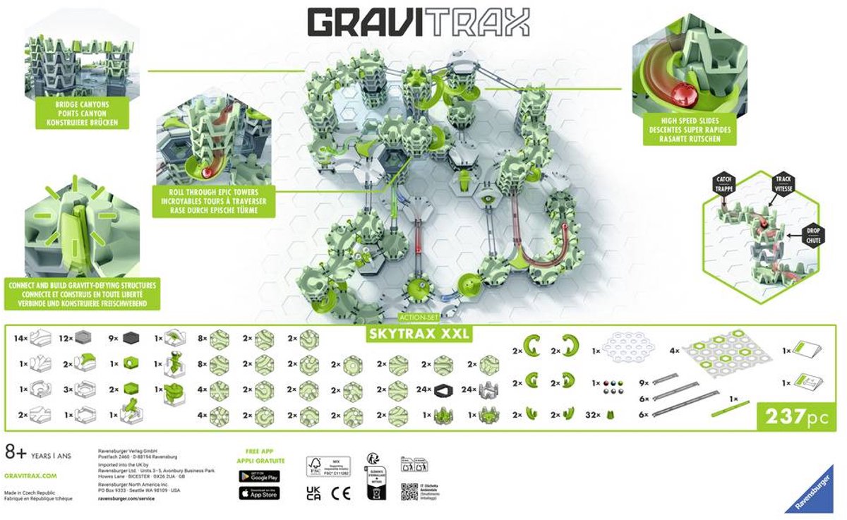 Ravensburger 25960 GraviTrax - Action-Set XXL Skytrax