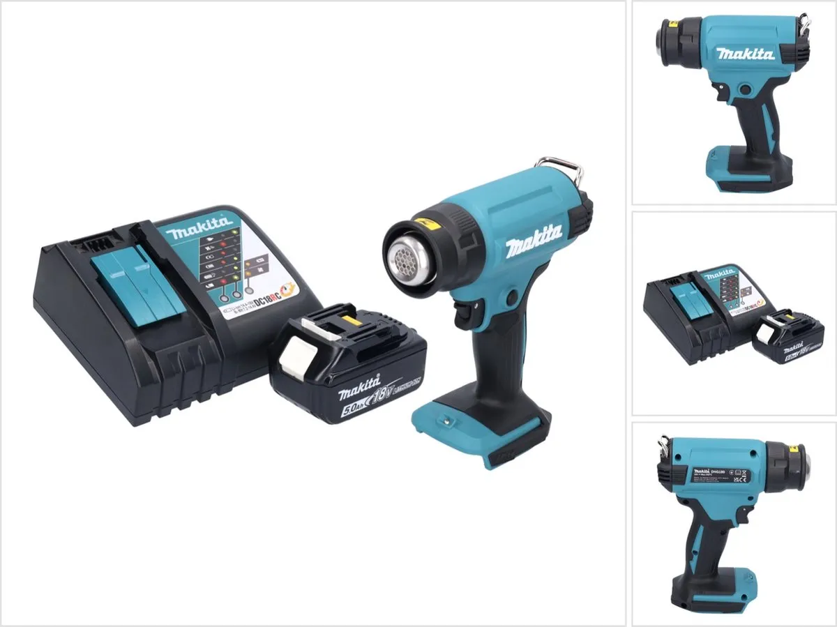Makita DHG 180 RT1 Heteluchtpistool 18V