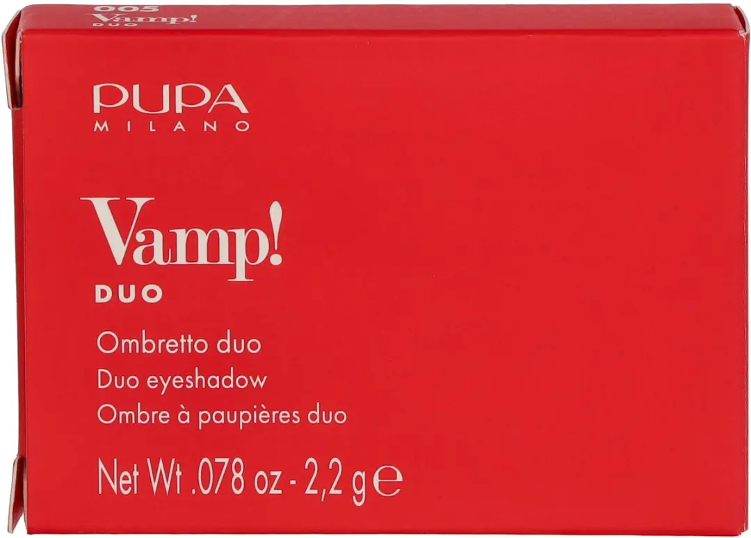 Pupa Milano Vamp! Compact Duo Oogschaduw 005 Milk Chocolate - 2 Stuks