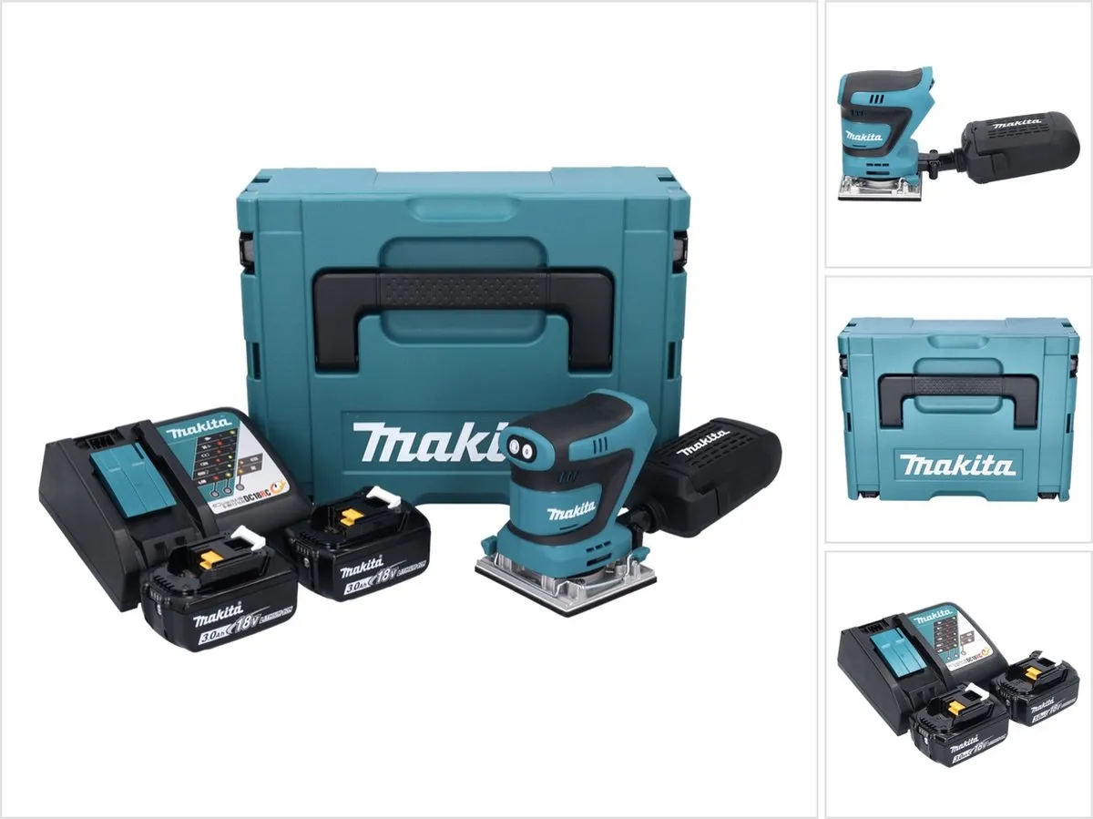Makita DBO482RFJ Vlakschuurmachine 18V