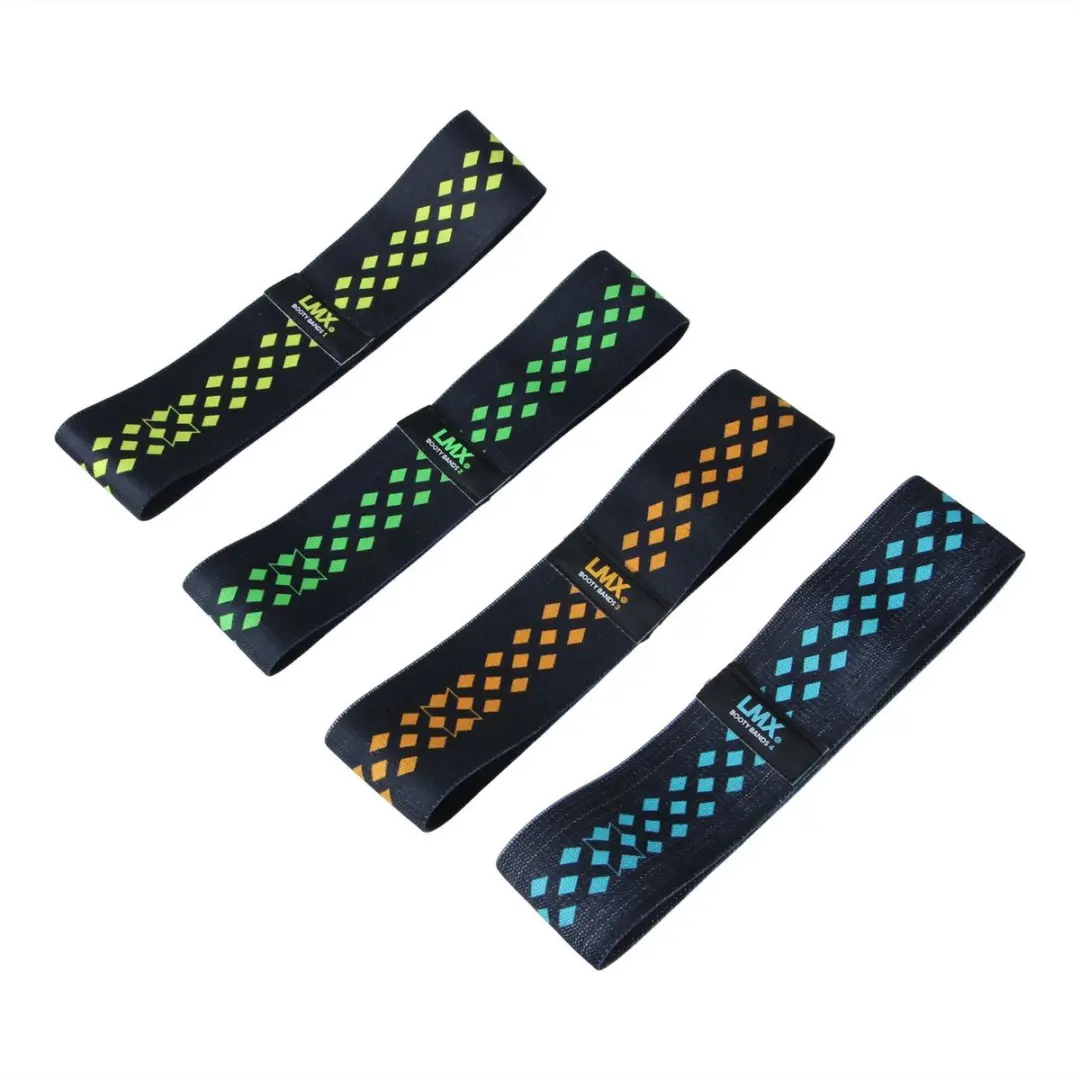 LifeMaxx LMX Booty Band Weerstandsband - Zwart/Oranje