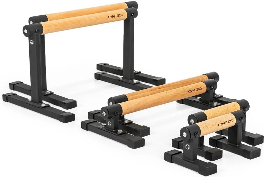 Gymstick Premium Parallettes Hout/Zwart