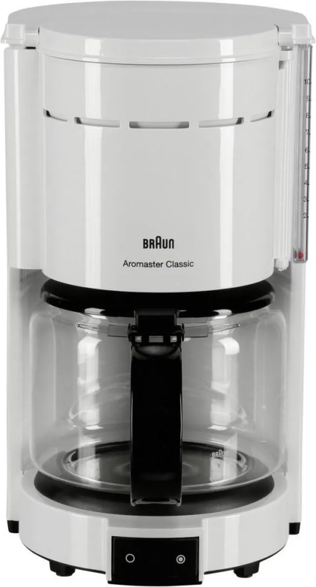 Braun Aromaster KF47 Koffiezetapparaat - 10 Kopjes - 3L - Wit