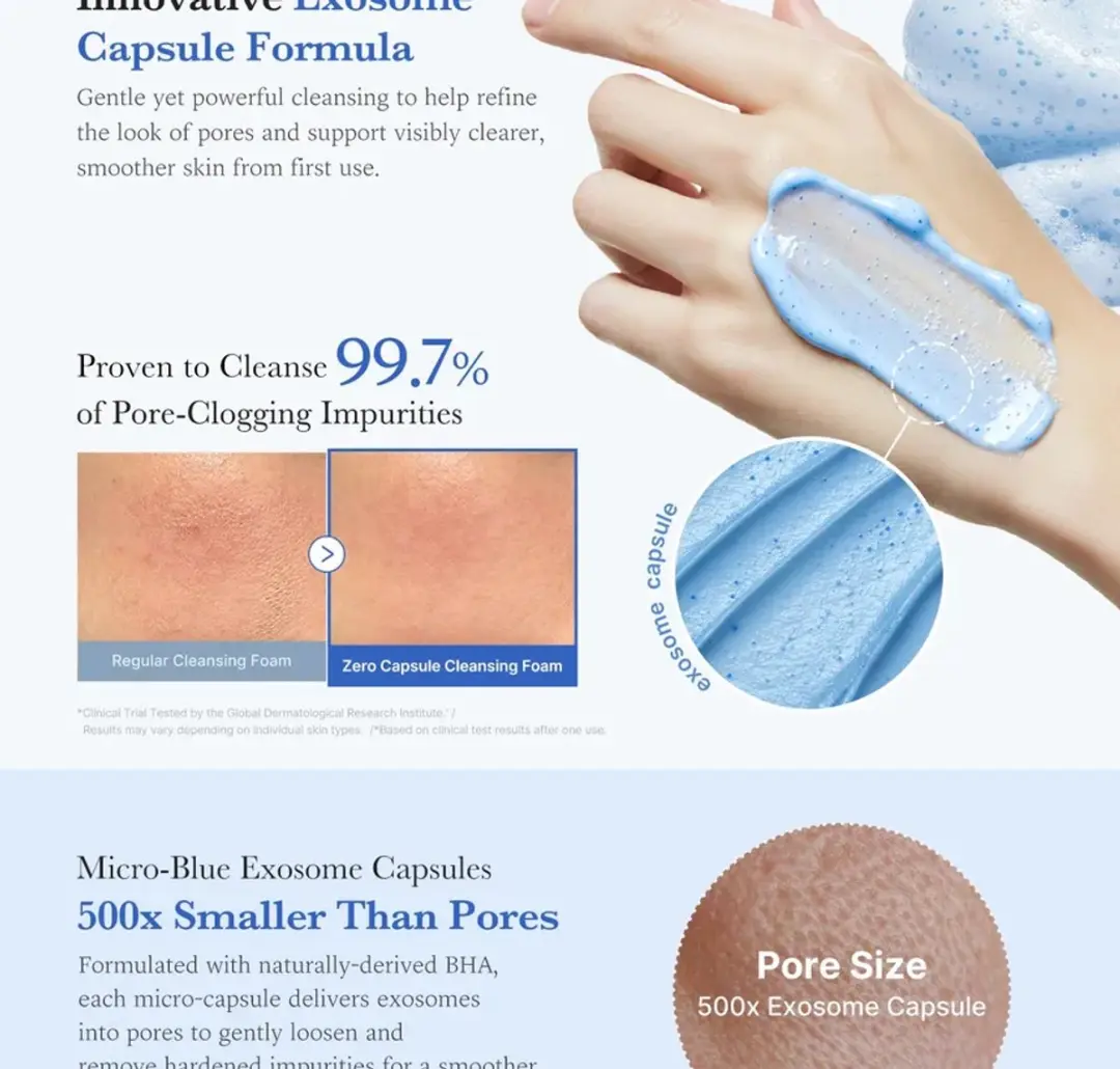 Medicube Zero Pore SA Clear Capsule Cleansing Foam 120ml