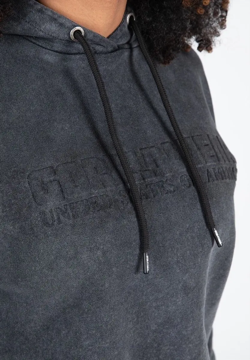 Gorilla Wear Crowley Dames Hoodie - M - Washed Grijs