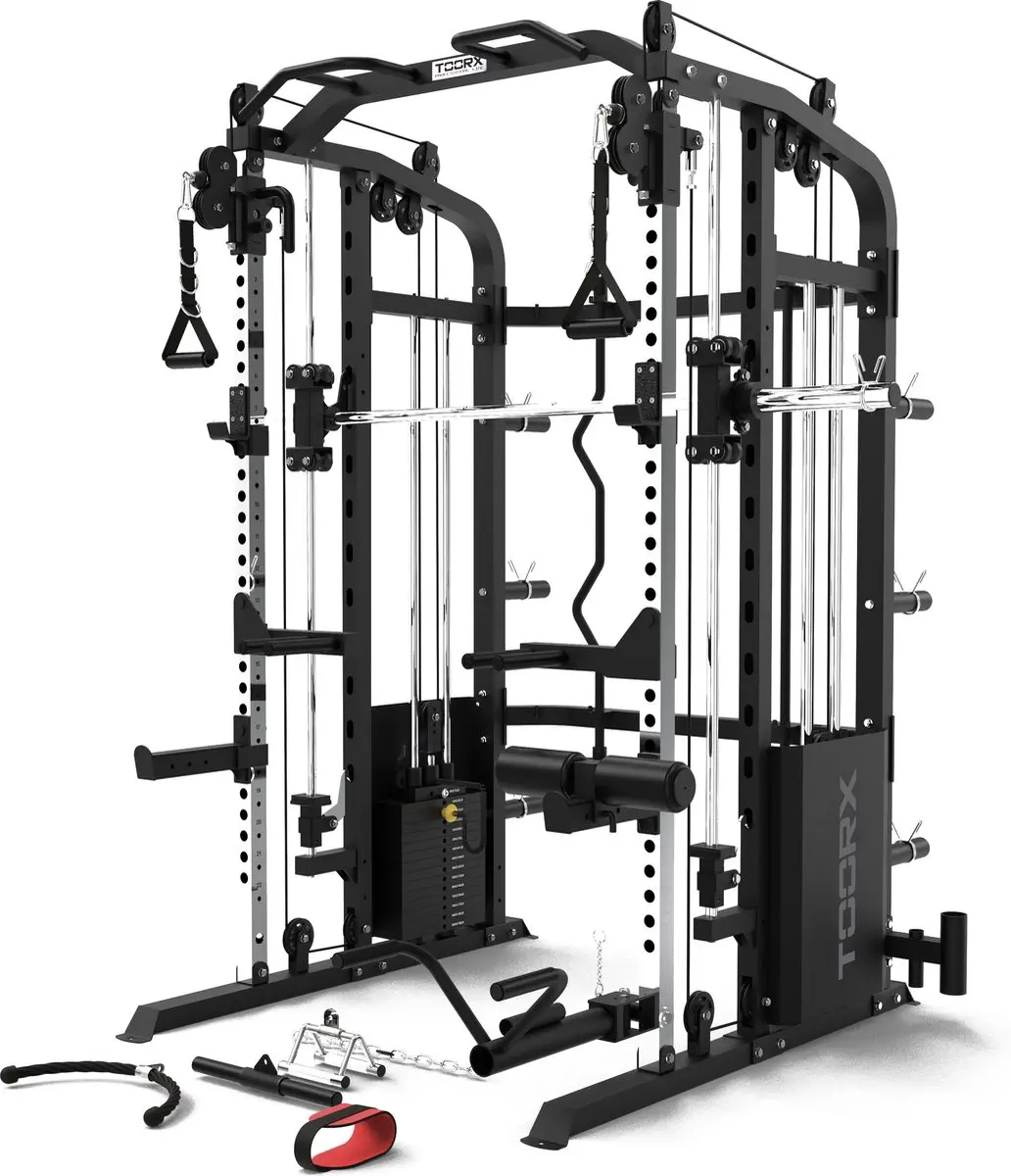 Toorx ASX-4000 Smith Machine - 95 Onderdelen - Mat Zwart/Chroom