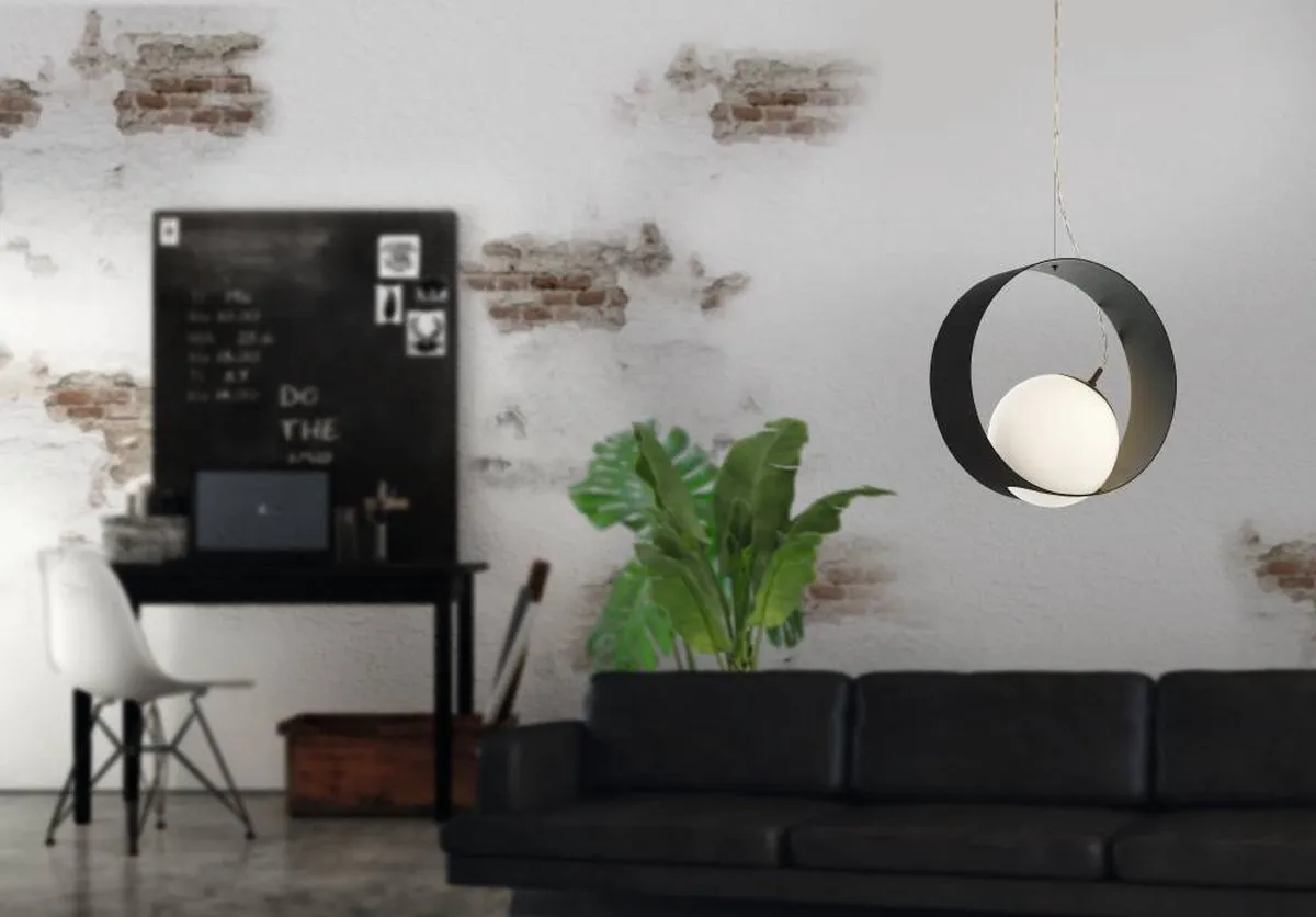 Eglo Camargo Hanglamp E27 - Zwart