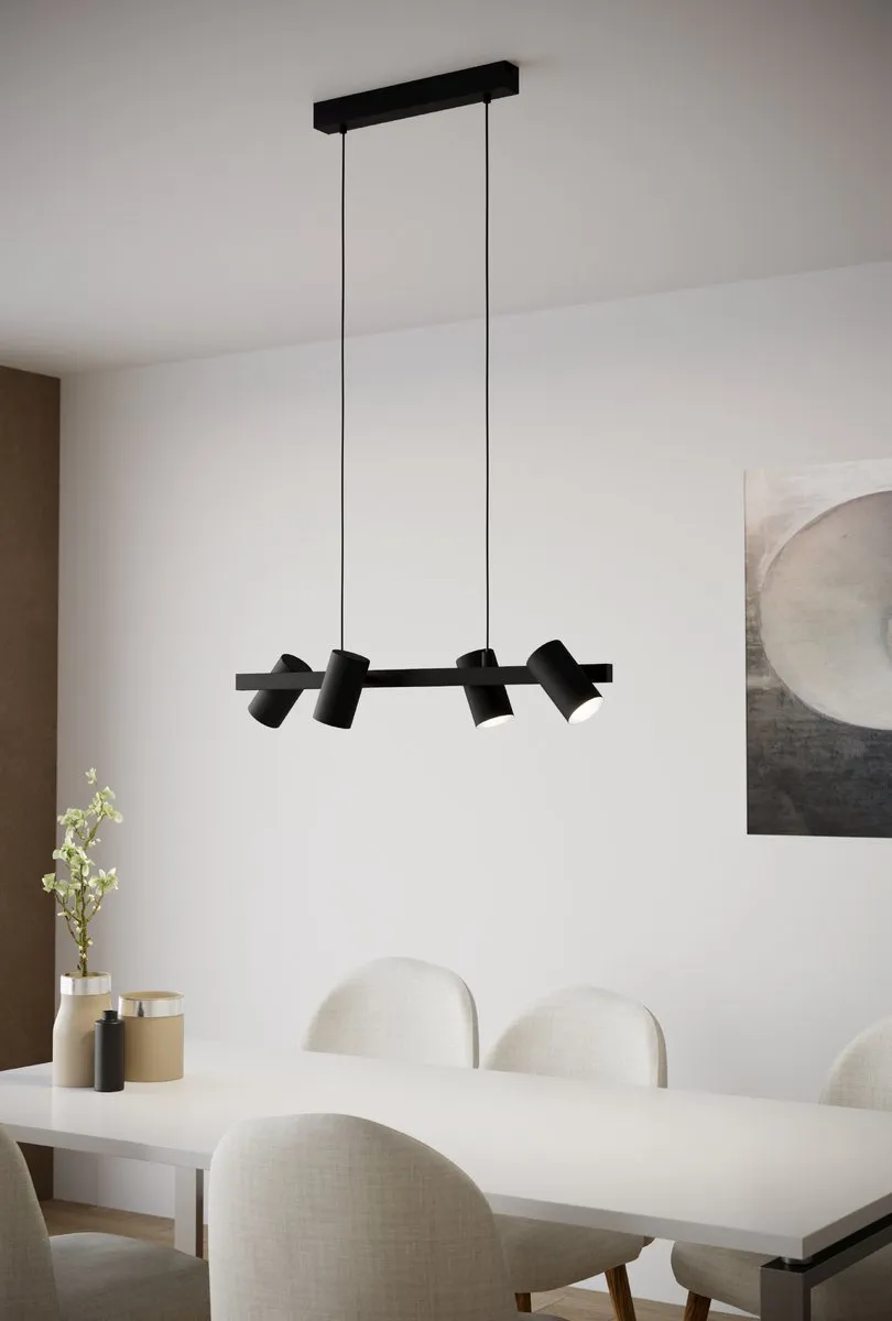 Eglo Gatuela 1 Hanglamp 6x E14 - 76cm - Zwart