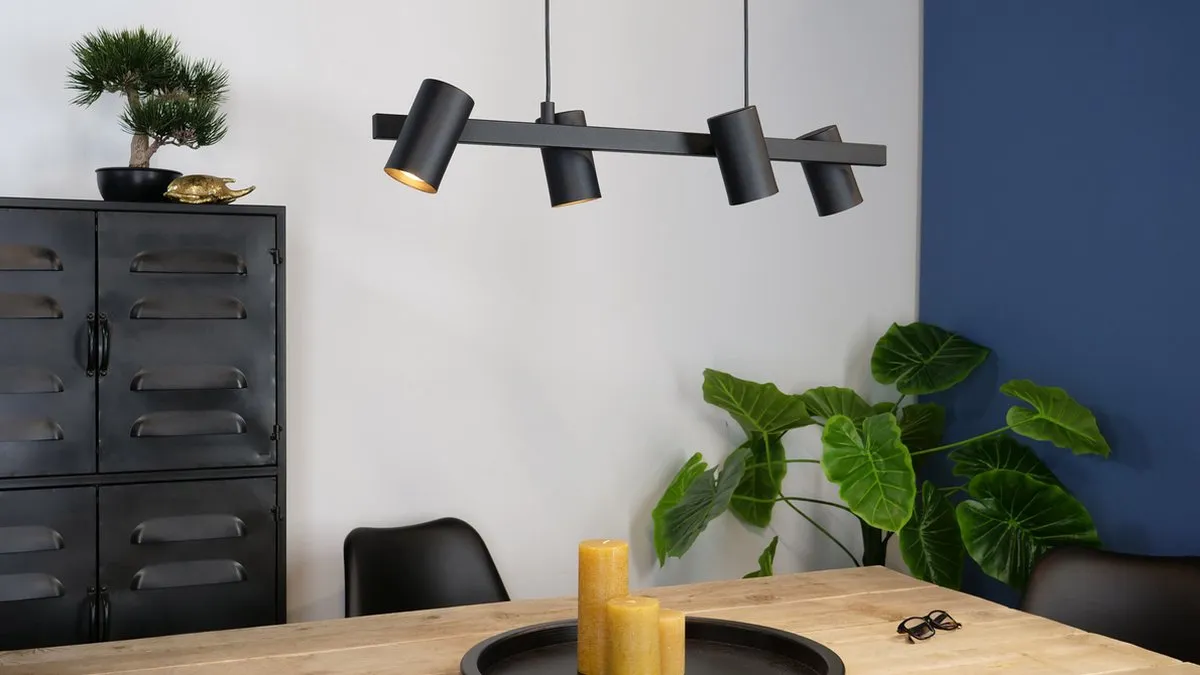 Eglo Gatuela 1 Hanglamp 6x E14 - 76cm - Zwart