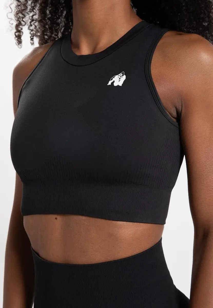 Gorilla Wear Olivia Seamless Crop Top M/L - Zwart