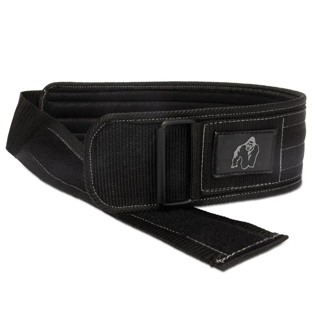 Gorilla Wear 4" Nylon Gewichthefgordel - M/L - Zwart/Grijs