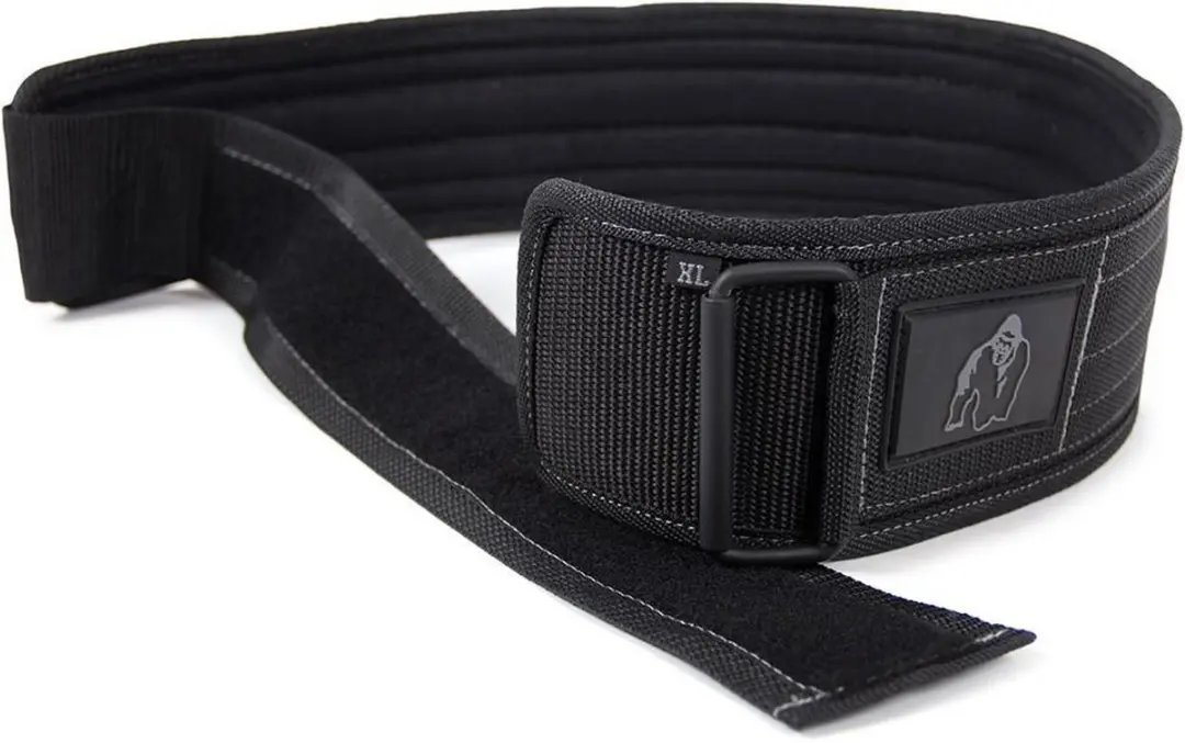 Gorilla Wear 4" Nylon Gewichthefgordel - M/L - Zwart/Grijs