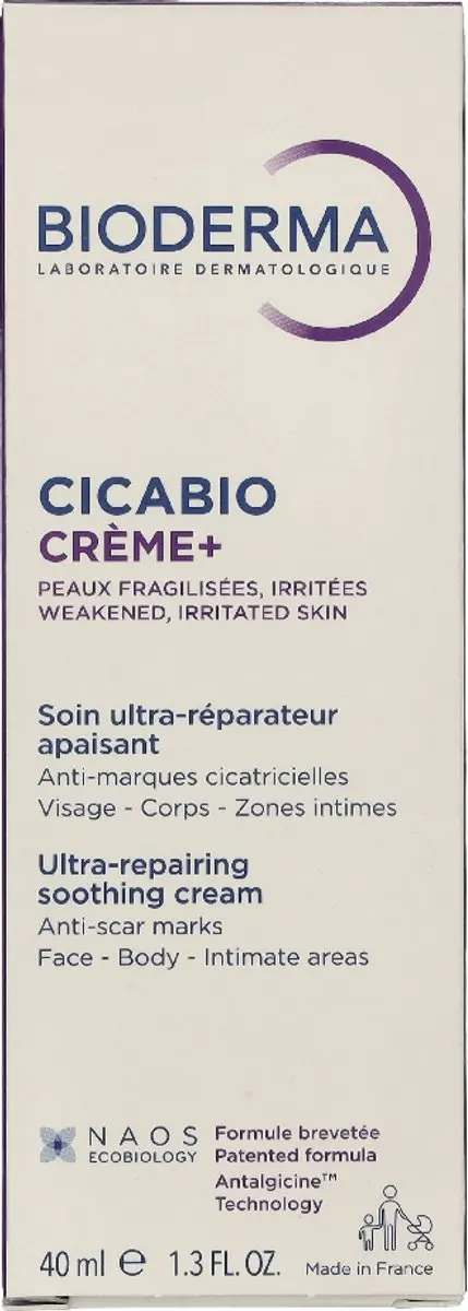 Bioderma Cicabio Creme+ Ultra-Repairing Soothing Cream 40ml