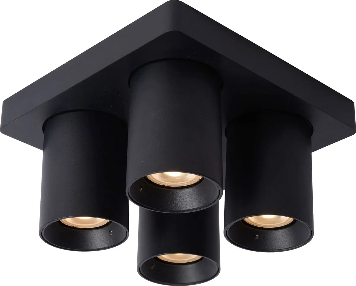 Lucide Nigel Plafondspot LED Dim-to-Warm GU10 4x5W
