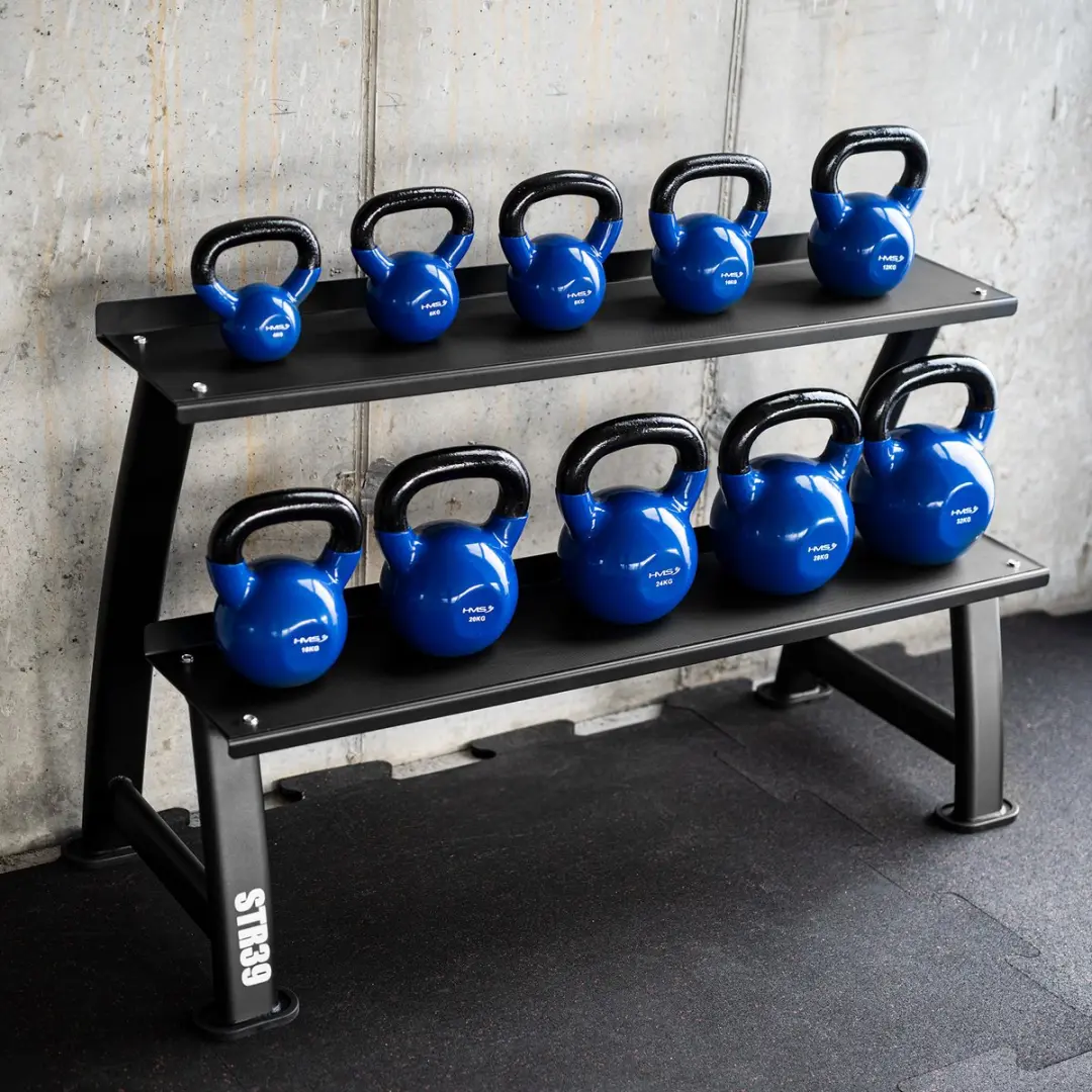 HMS STR39 Dubbeldeks Kettlebell Standaard - 300 kg