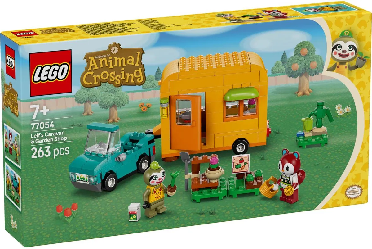 LEGO Animal Crossing Leifs Caravan en Tuinwinkel 77054 - 263 Stukken