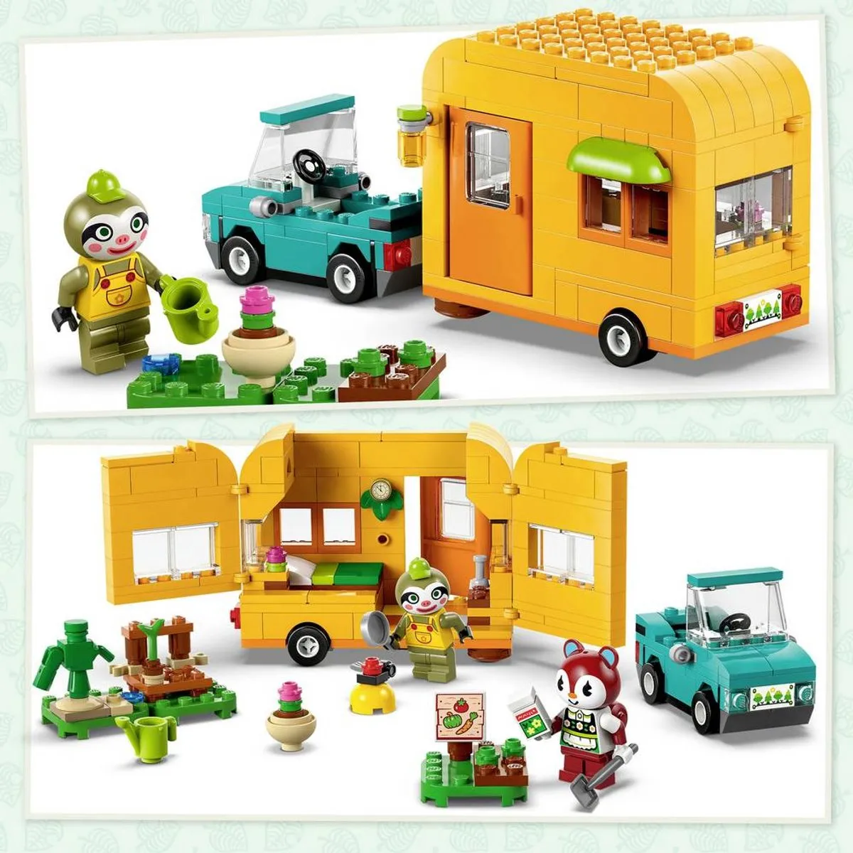 LEGO Animal Crossing Leifs Caravan en Tuinwinkel 77054 - 263 Stukken