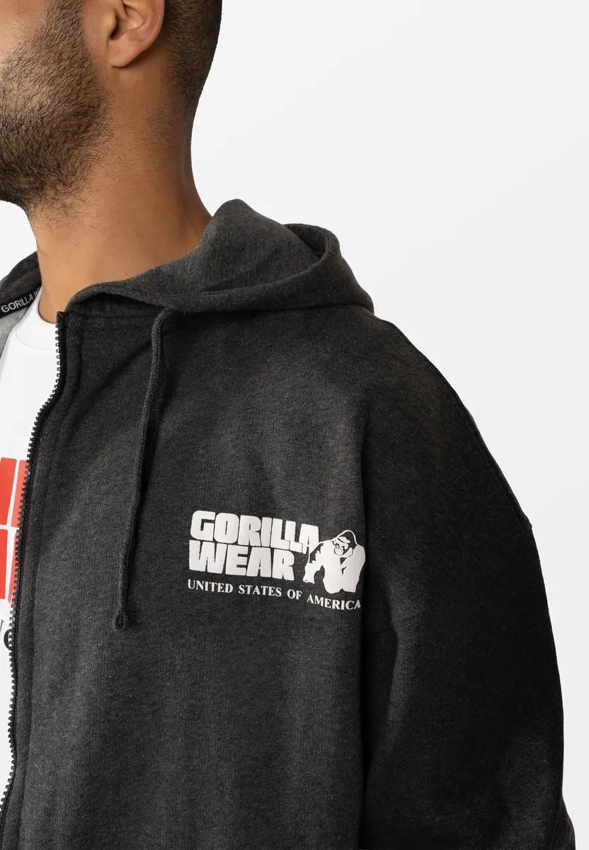 Gorilla Wear Classic Oversized Vest Donkergrijs - XL
