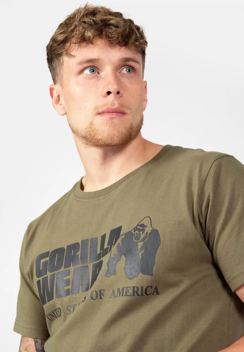 Gorilla Wear Classic T-shirt Legergroen S