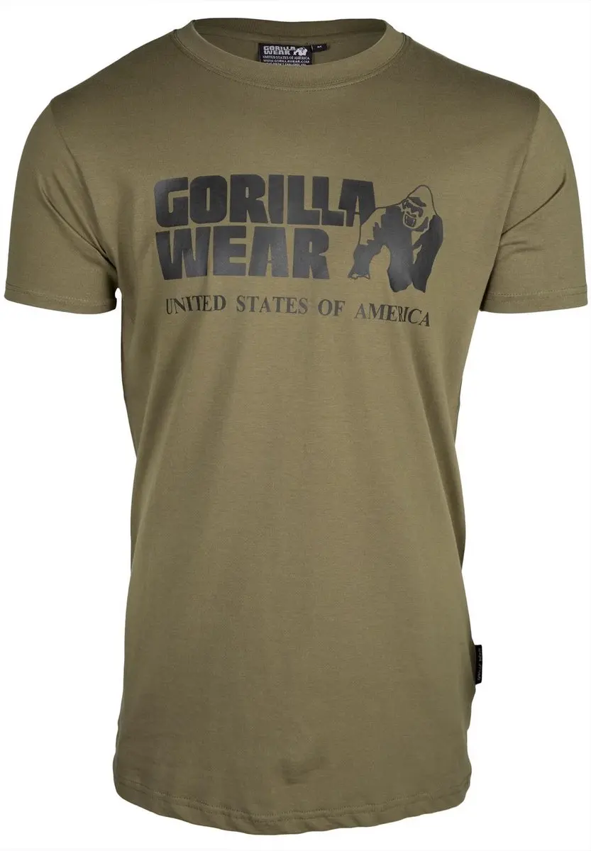 Gorilla Wear Classic T-shirt Legergroen S