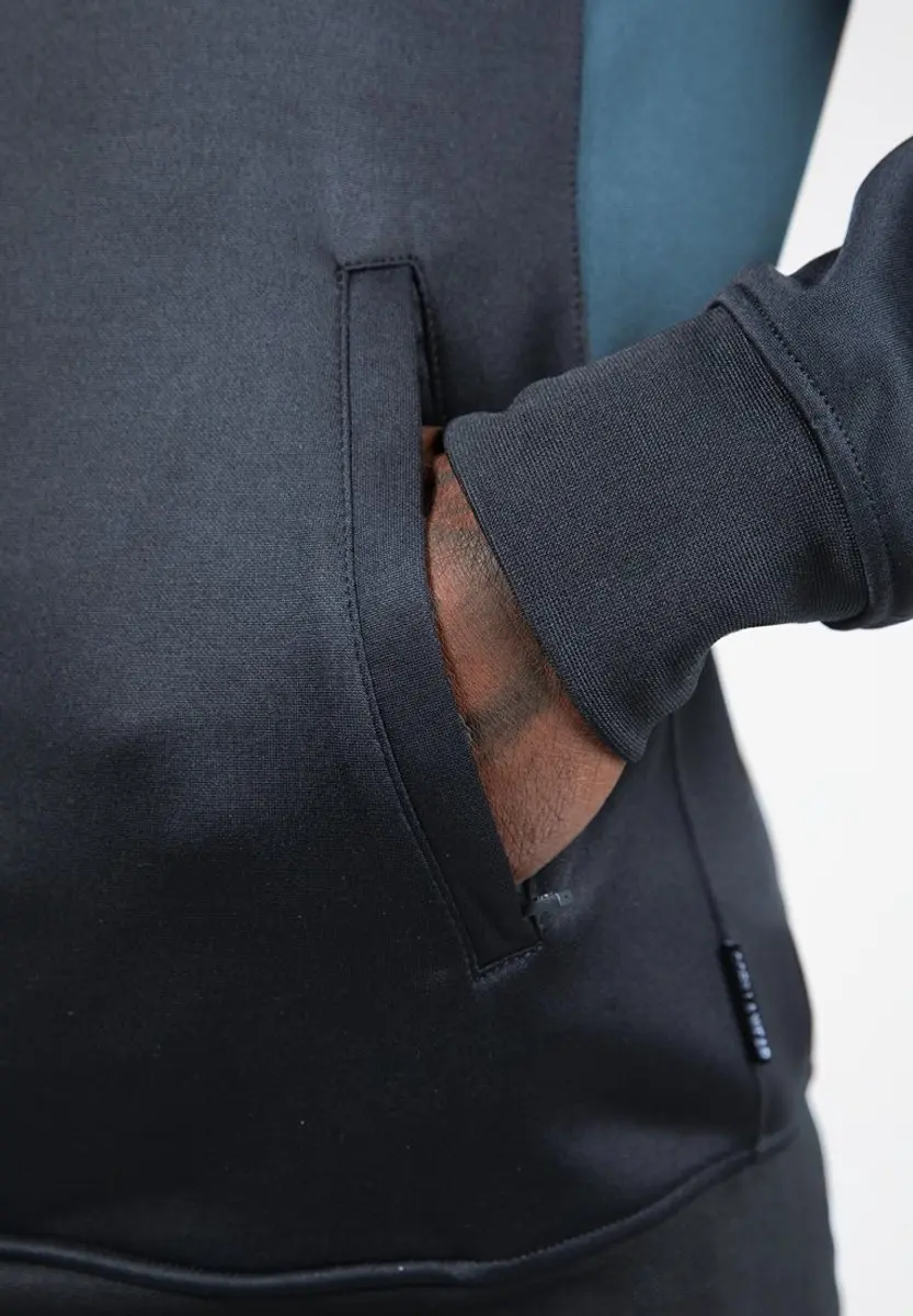 Gorilla Wear Devon Trainingsjas - Grijs/Blauw - 2XL
