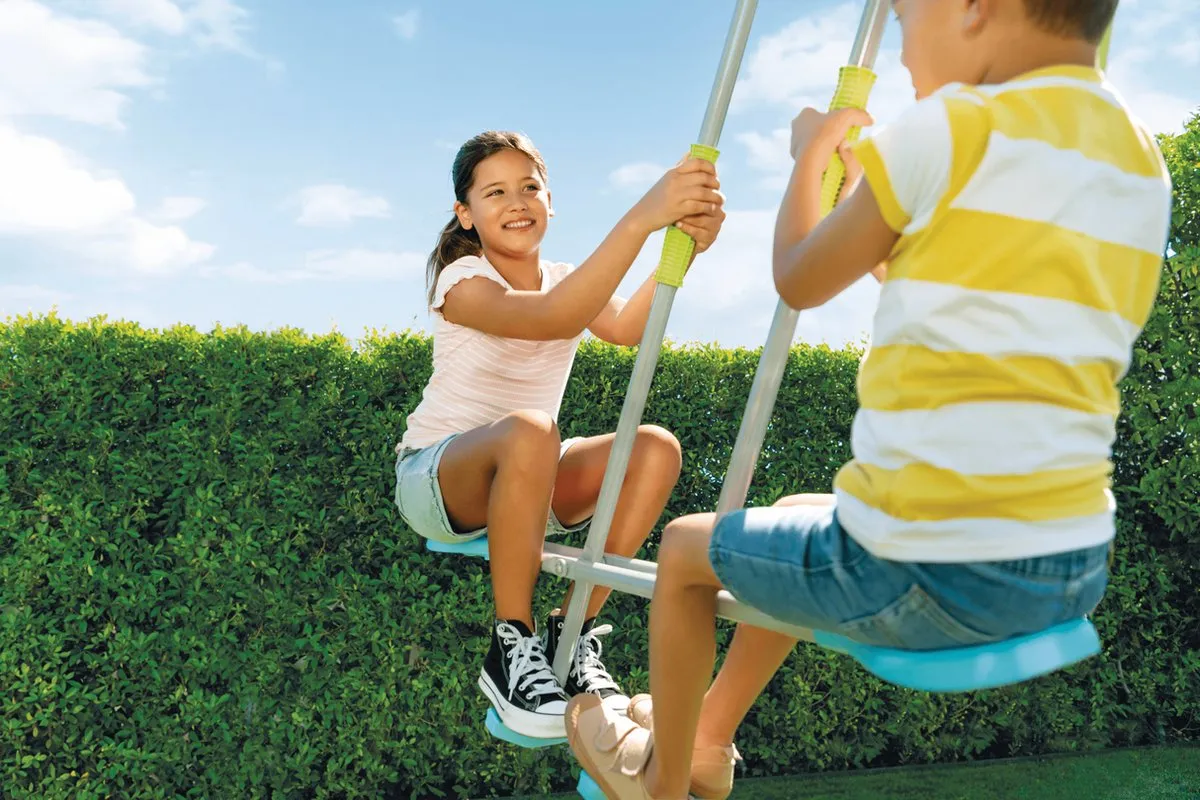 Intex Swing & Glide Drie Swing Activiteiten Schommelset - Blauw/ Groen/ Oranje