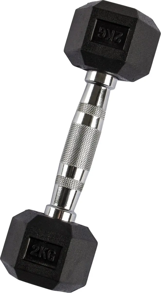 Virtufit Hexa Dumbbell Pro 2kg - Zilver/Zwart