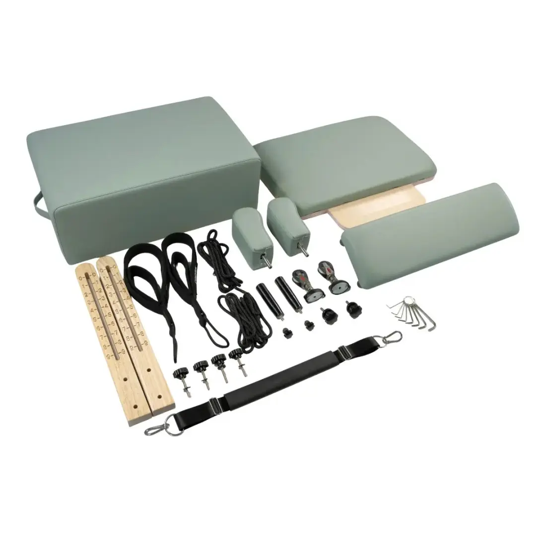 Toorx Liveness PTX 3000 Pilates Reformer - Eikenhout - Groen