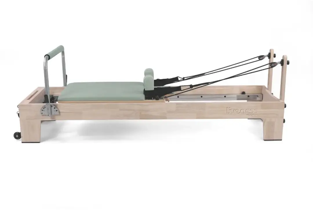 Toorx Liveness PTX 3000 Pilates Reformer - Eikenhout - Groen