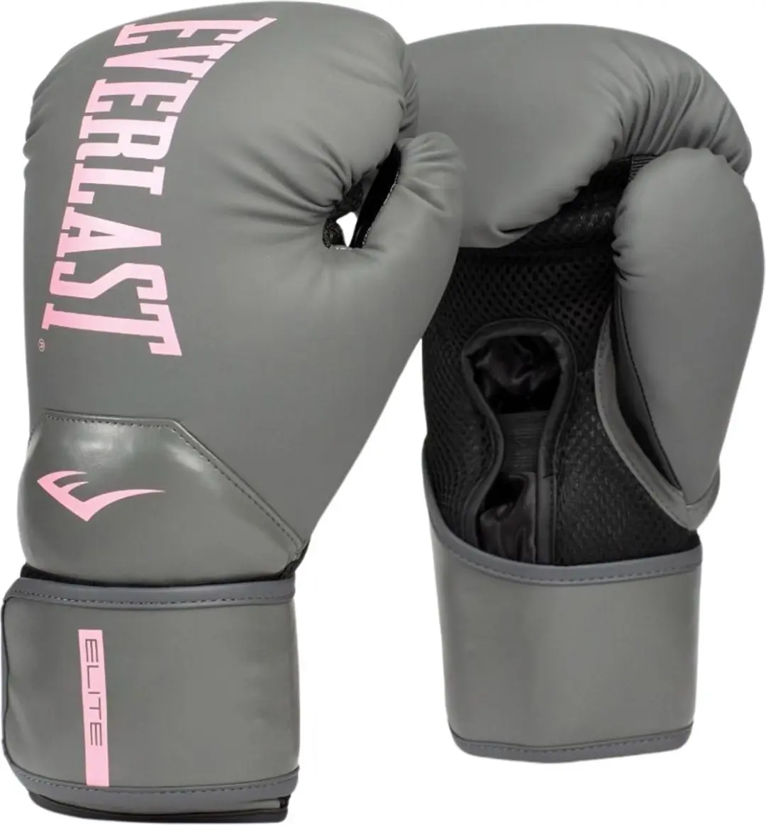 Everlast Elite 2 Boksen Handschoenen 12 oz - Grijs/Rosa