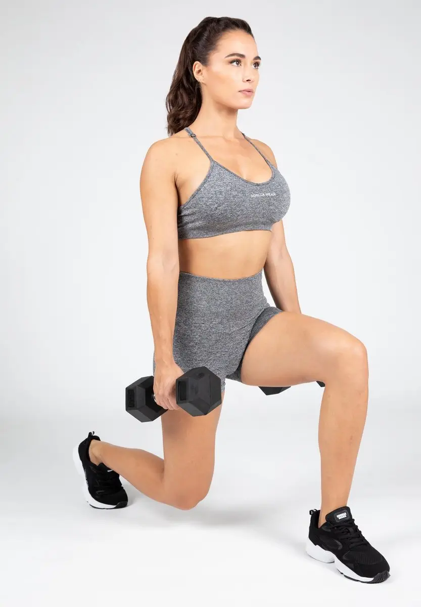 Gorilla Wear Quincy Seamless Shorts XS - Grijs