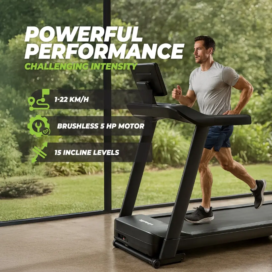 VirtuFit TR900i Loopband - 22 km/u - 150 kg - 15 Hellingsniveaus - Zwart