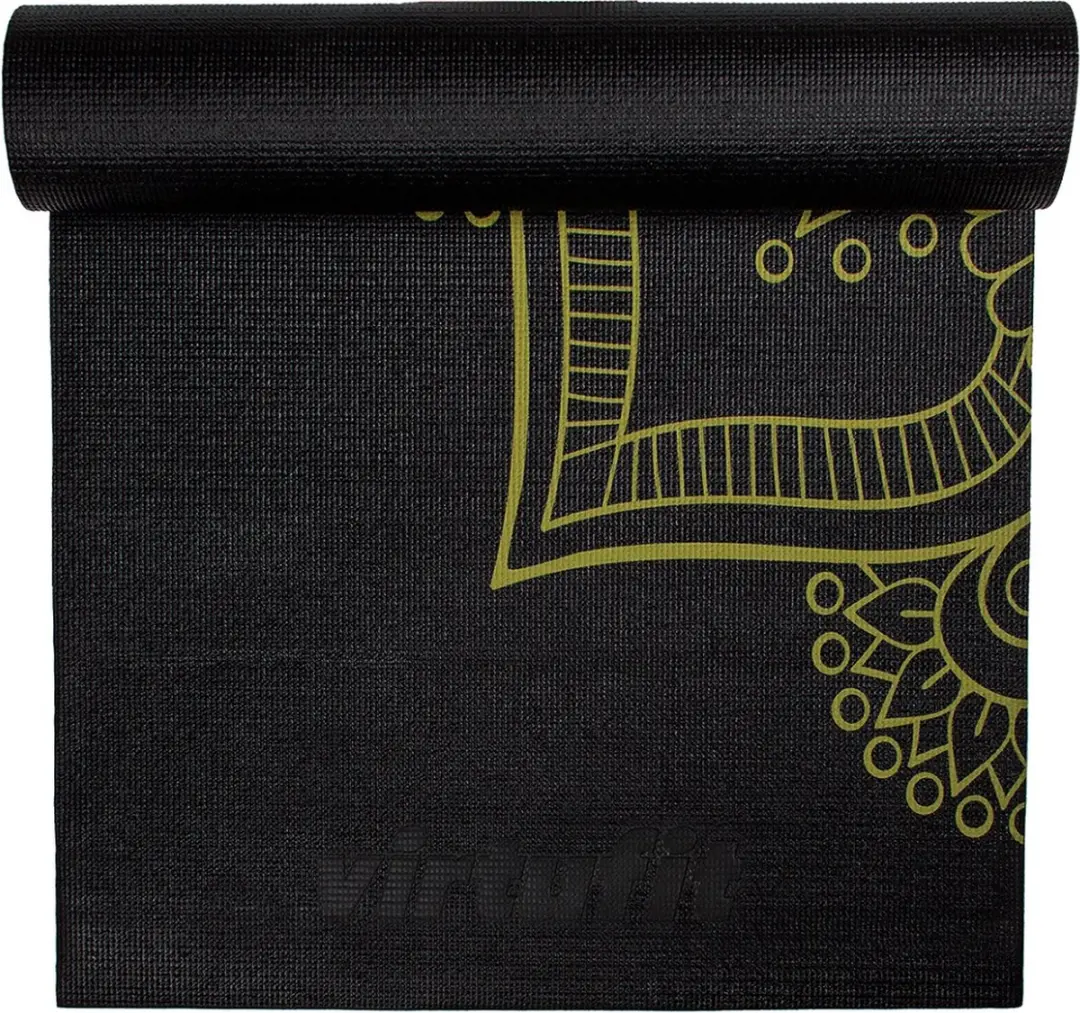 Virtufit Premium Yogamat 4mm - 183x61cm - Onyx Black Mandala
