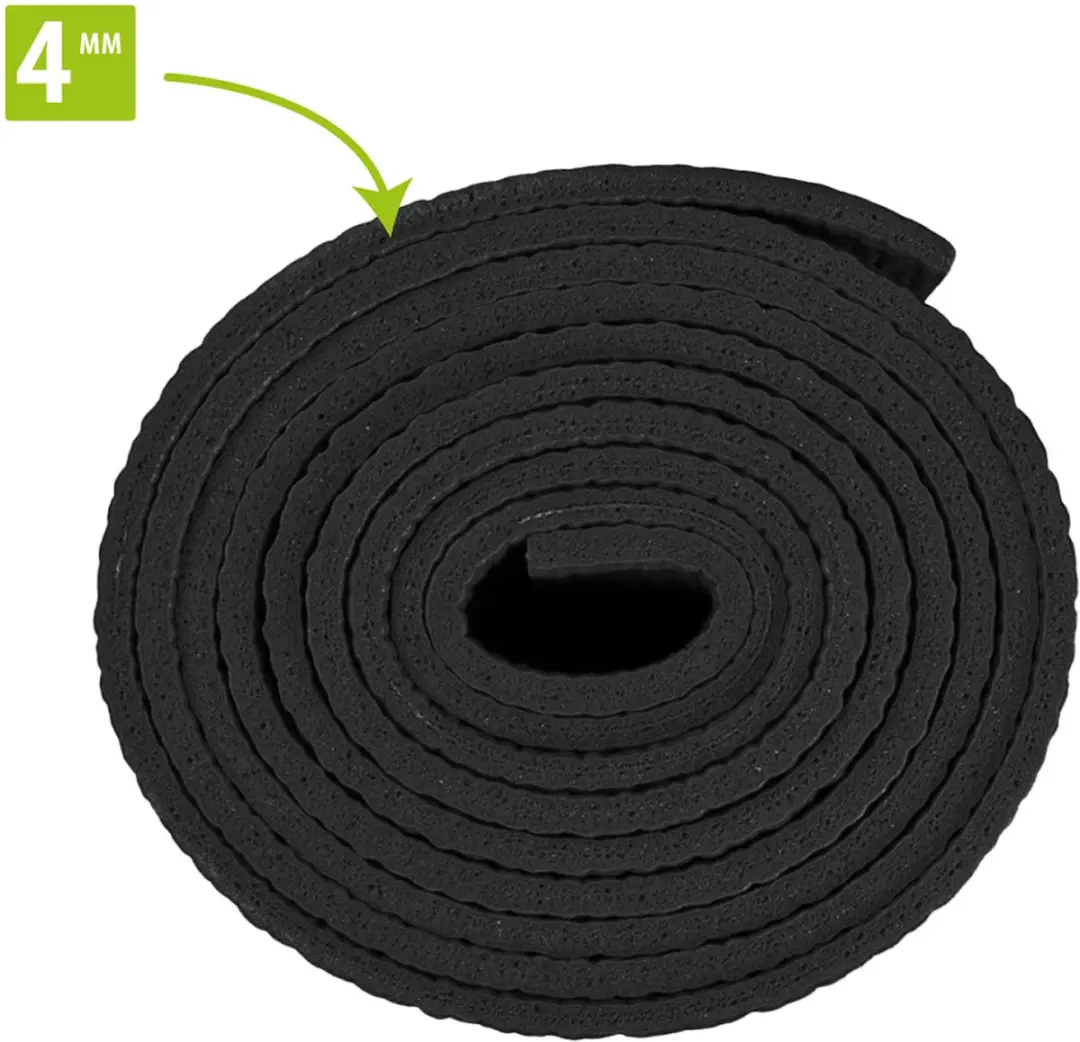 Virtufit Premium Yogamat 4mm - 183x61cm - Onyx Black Mandala - afbeelding 6 van 6