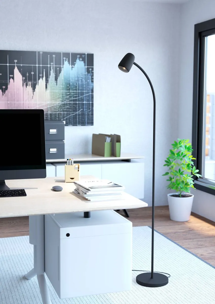 Eglo Carlo Vloerlamp E14 - 170cm - Zwart