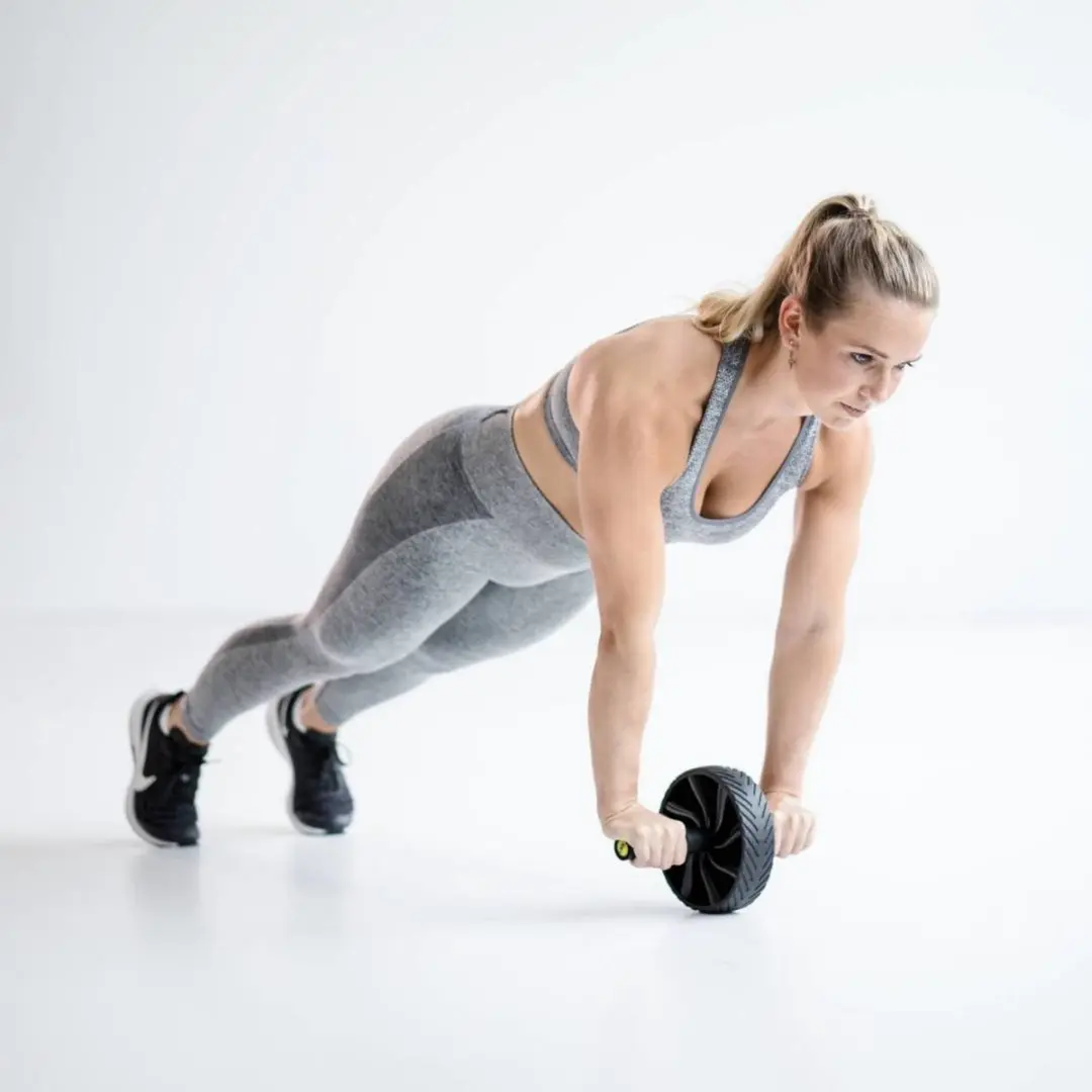 LifeMaxx LMX Ab Wheel - Buikspierwiel Zwart