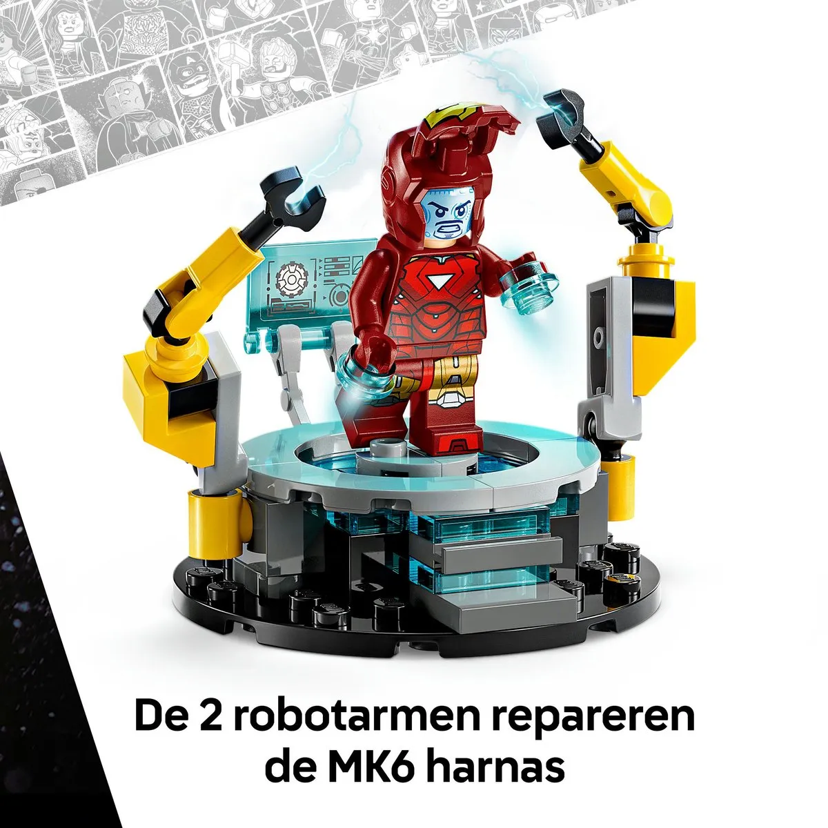 LEGO Marvel Iron Man Harnasruimte Set 76315 - 384 Stukken - 5 Minifiguren