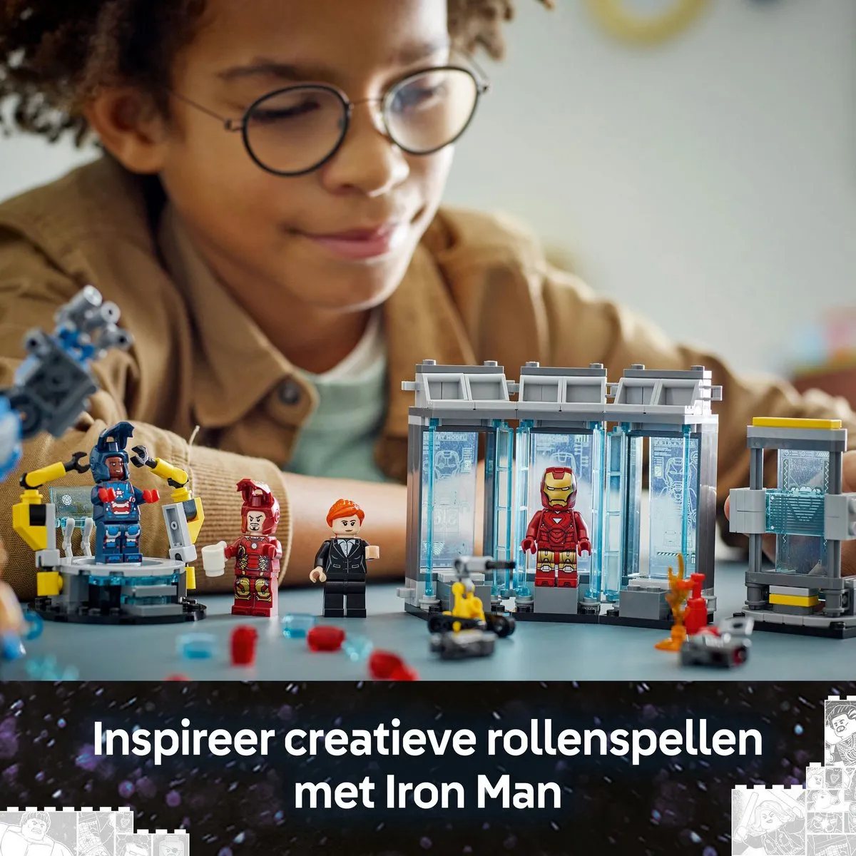 LEGO Marvel Iron Man Harnasruimte Set 76315 - 384 Stukken - 5 Minifiguren