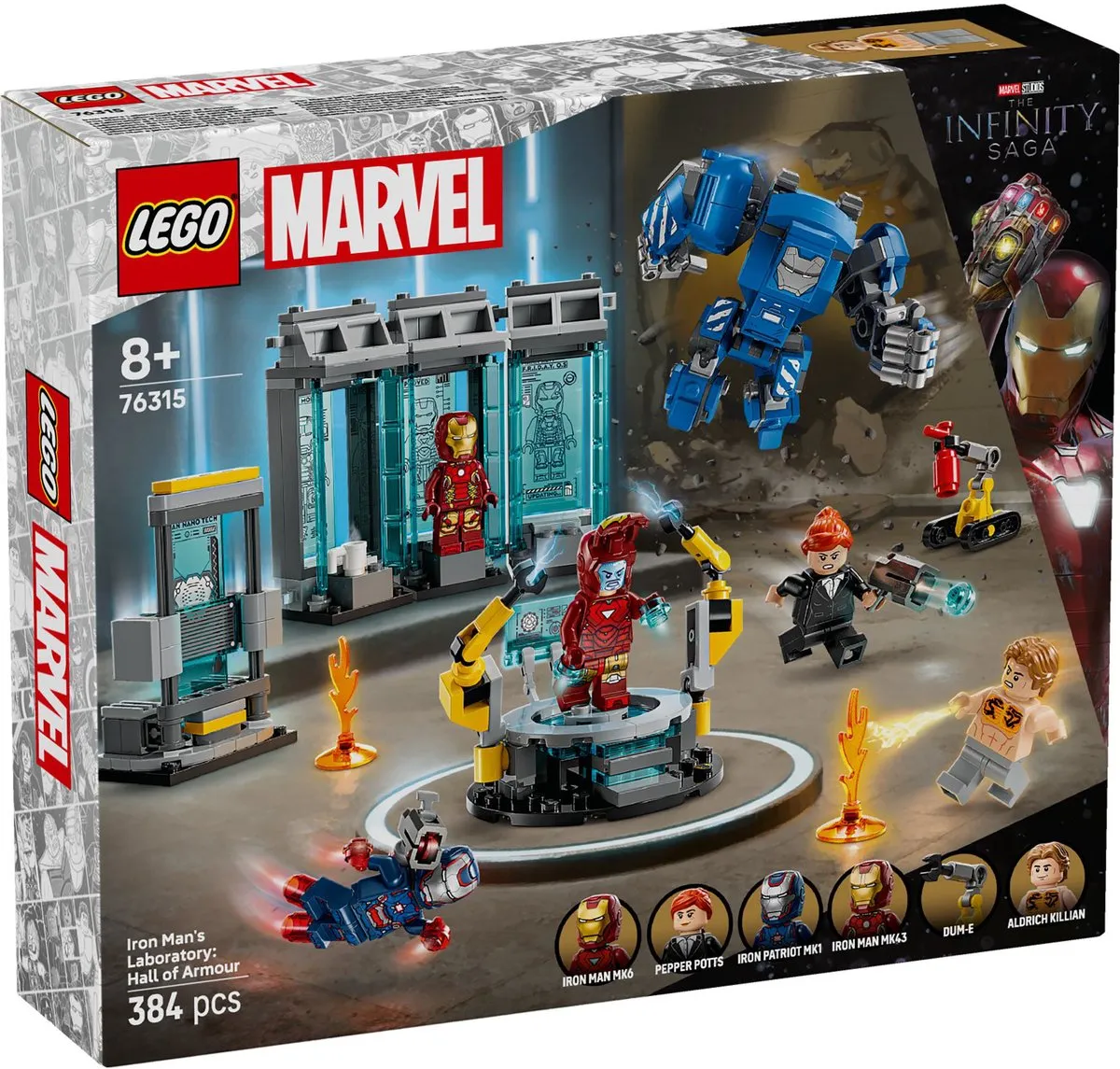 LEGO Marvel Iron Man Harnasruimte Set 76315 - 384 Stukken - 5 Minifiguren