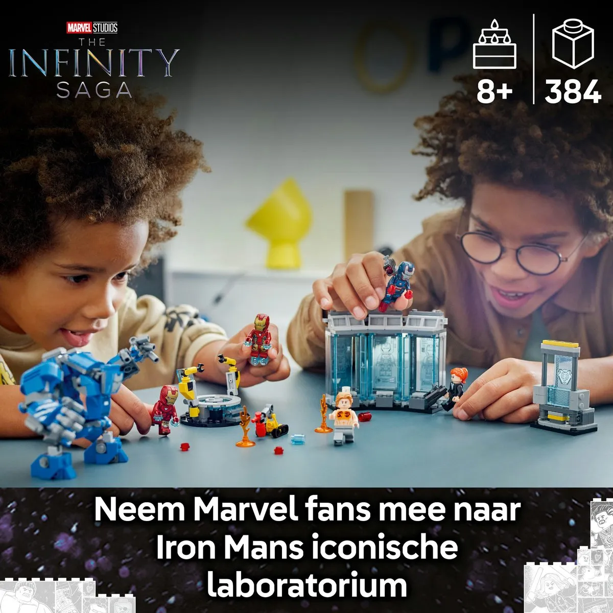 LEGO Marvel Iron Man Harnasruimte Set 76315 - 384 Stukken - 5 Minifiguren