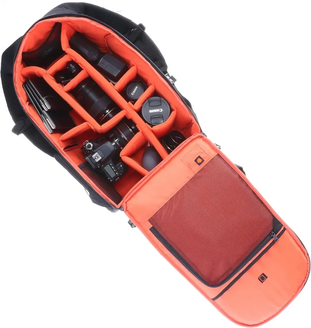 Rollei Grote Camerarugzak - Zwart/Oranje