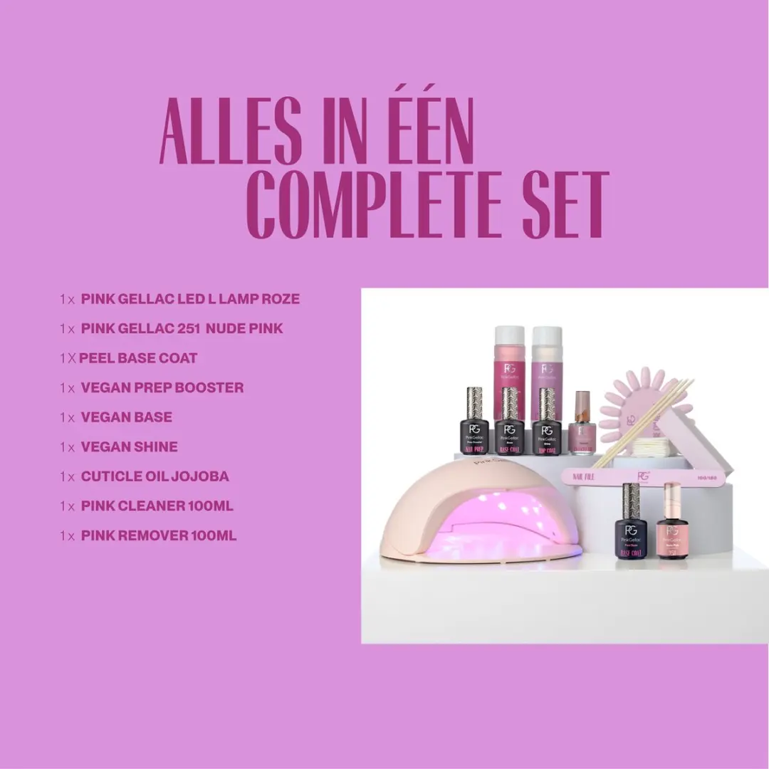 Pink Gellac Starterspakket Peel & Soak Off - 44 Stuks