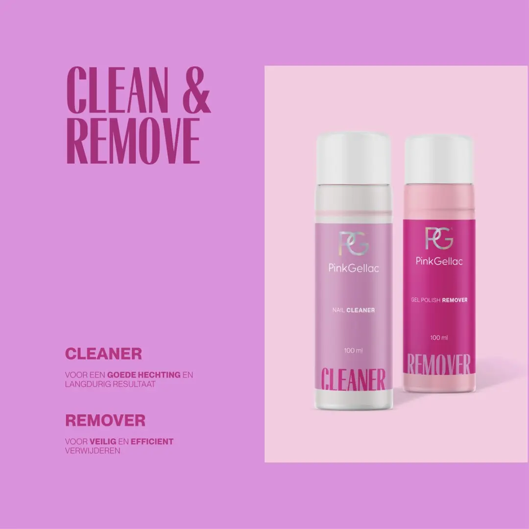 Pink Gellac Starterspakket Peel & Soak Off - 44 Stuks