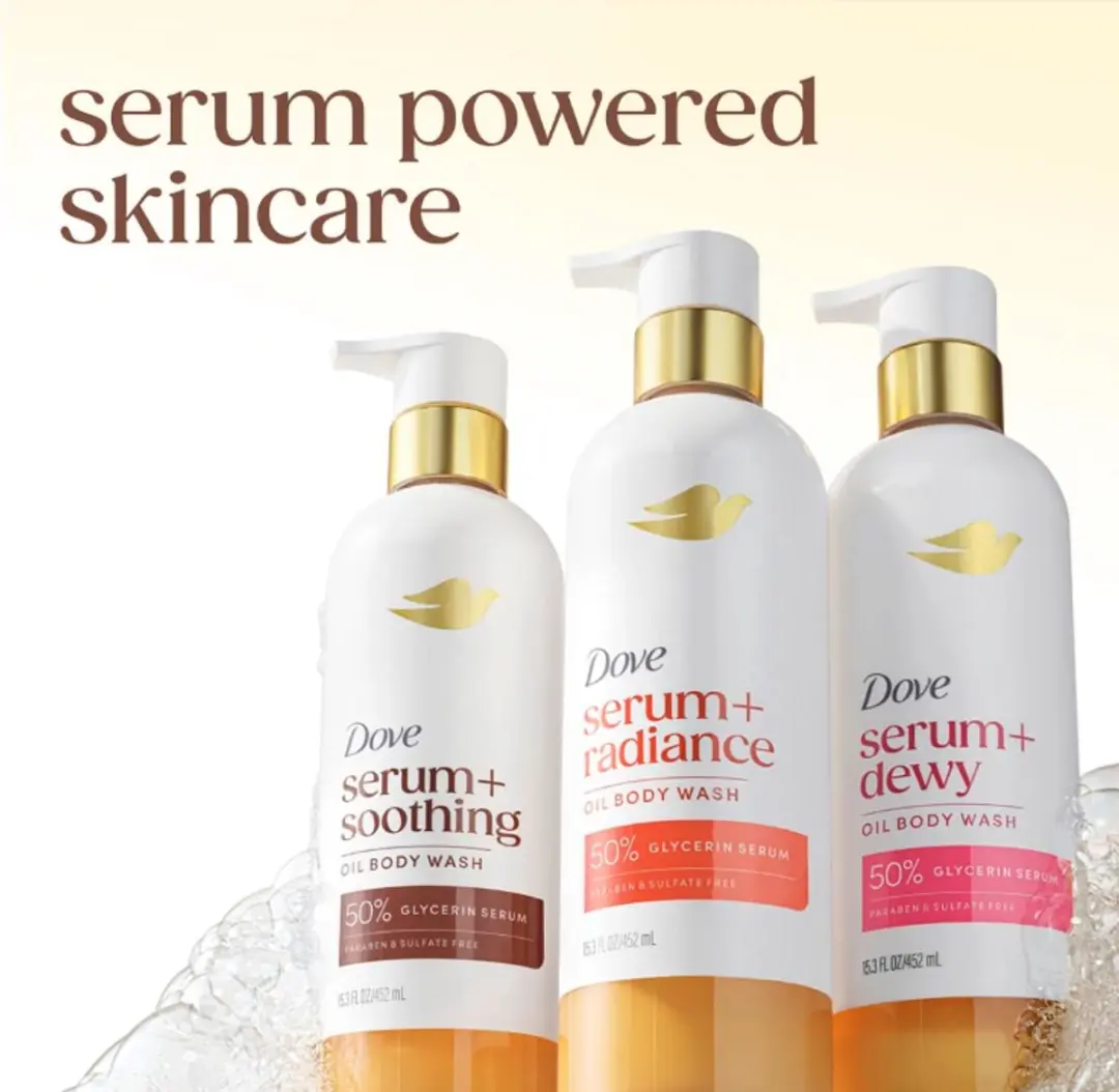 Dove Serum+ Shower Oil Doucheolie 453ml - Jojoba Olie & Monoi Flower