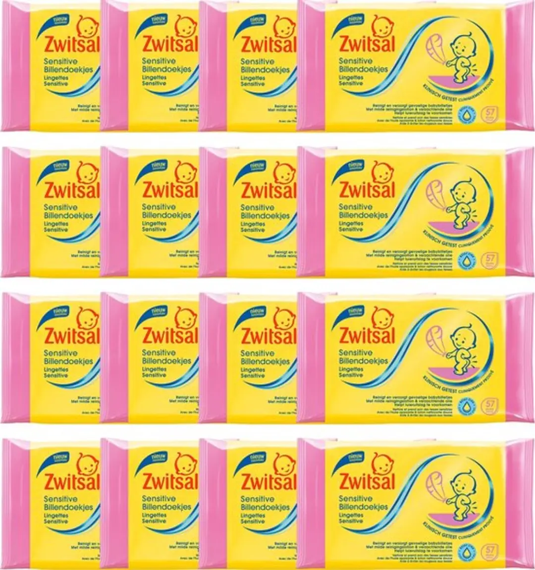 Zwitsal Sensitive Billendoekjes 2x16 - 912 Stuks