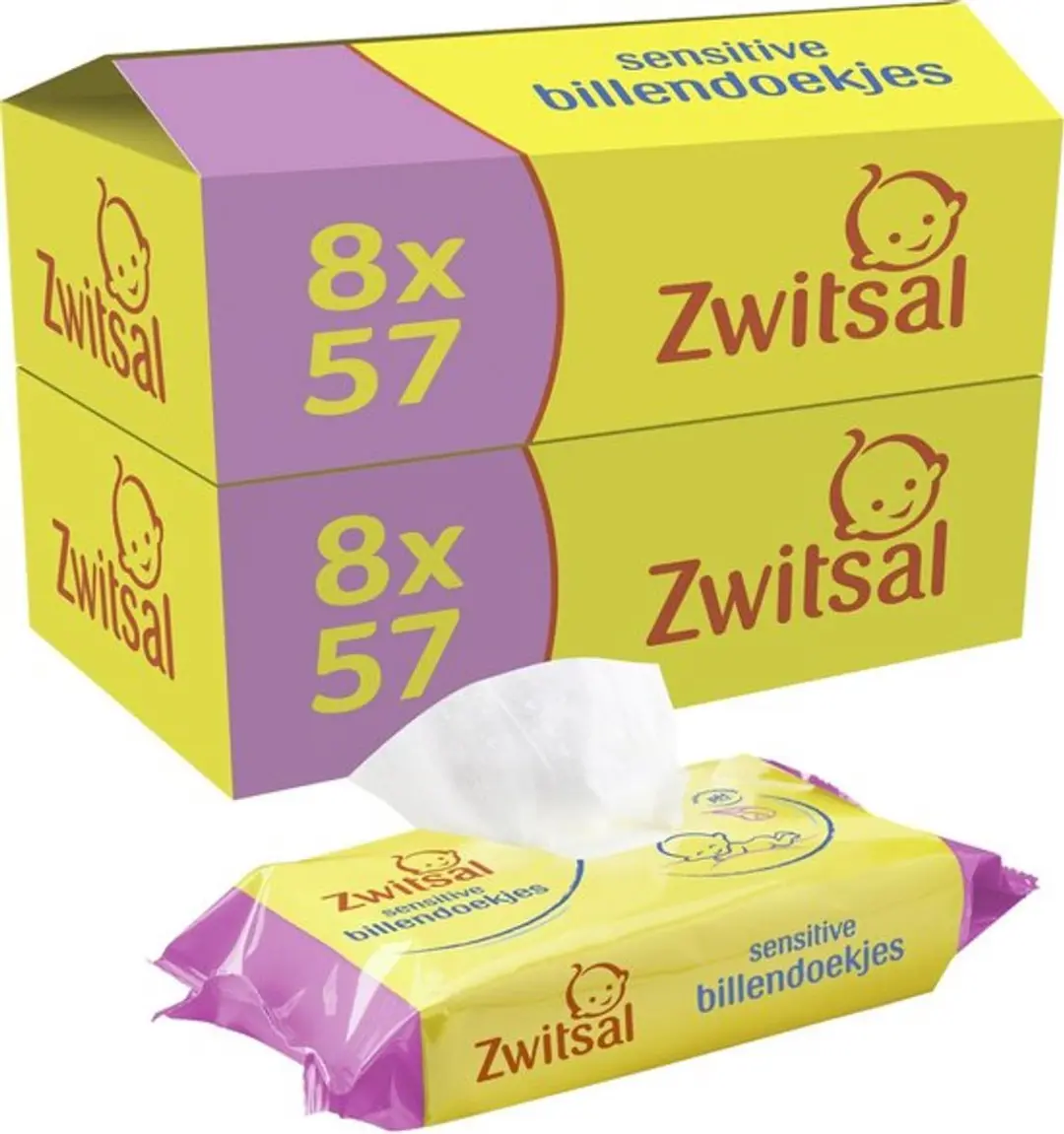 Zwitsal Sensitive Billendoekjes 2x16