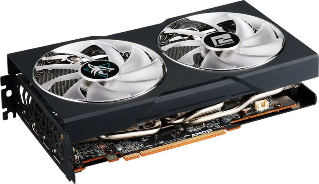 PowerColor Hellhound Radeon RX7600 8G-L/OC Grafische Kaart - 8GB GDDR6 - Zwart - afbeelding 6 van 6